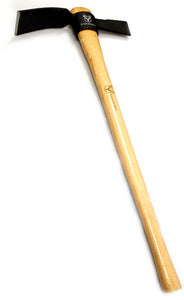 Staplefords Reinforced Steel Pick Axe Grubbing Cutter Mattock with Shock Absorbing Hardwood Handle - 900mm length