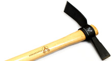 Load image into Gallery viewer, Staplefords Reinforced Steel Pick Axe Grubbing Cutter Mattock with Shock Absorbing Hardwood Handle - 900mm length
