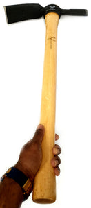Staplefords Reinforced Steel Pick Axe Grubbing Cutter Mattock with Shock Absorbing Hardwood Handle - 900mm length
