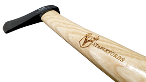 Staplefords Axe - Reinforced Forged Steel Splitting Blade Head With Hardwood Wooden Handle